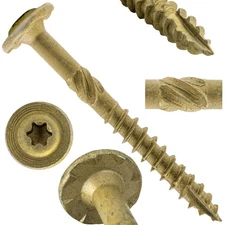 Jake Sales #15 x 2-1/2" Construction Lag Screw - Torx/Star Drive Heavy Duty S...