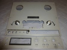 TEAC X-10R Front Panel Silver Upper and Lower Faceplates Reel to Reel Parts Set