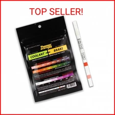 Phoenix Systems 8006-B Double-Ended Brake Fluid + Coolant Test Strips (15 foil w