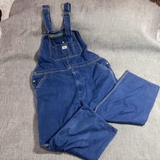 Liberty Overalls Jeans Men 38x30 Blue Denim Bib Workwear Carpenter Utility Barn