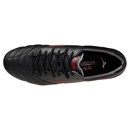 MIZUNO MORELIA NEO IV JAPAN MIX P1GC2530 00 Negro × Rojo Rubí Nuevo en Caja de JPN - Imagen 5 de 6