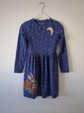 Mini Boden Mädchen Kleid blau Gr. 152 11-12Y weiße Sterne