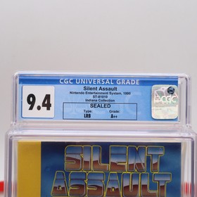 NES Nintendo Game SILENT ASSAULT - CGC GRADED 9.4 A++! NEW & Factory Sealed!