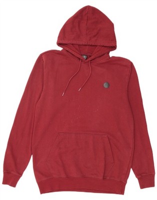 VOLCOM Herren Hoodie Pullover Large Burgund Baumwolle DO20