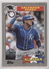 2022 Series 2 1987 Topps All-Star Baseball Black 250/299 Salvador Perez 0a5t