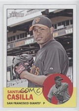 2012 Topps Heritage Santiago Casilla #346 3d5