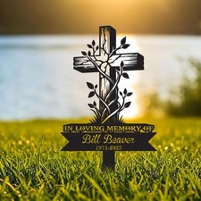 Personalized Memorial Metal Sign, Custom Remembrance Plaque, In Loving Memory