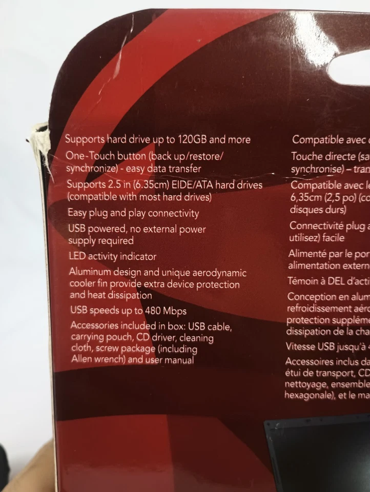 Rocketfish 2.5" USB 2.0 Hard Drive Enclosure Kit Model RF-HD25 - Image 3 of 4