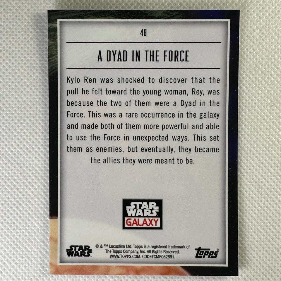 2023 Topps Chrome Star Wars Galaxy #48 A Dyad In The Force Atomic Refractor /150 - Image 2 of 4