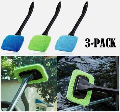 3-Pack Windshield Cleaning Tool Kit Car Window Glass Wiper Cleaner Brush
