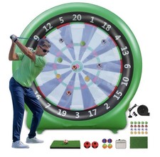 Inflatable Football Dart Board with Balls Pump Giant Kick Darts Yard Game ForAll