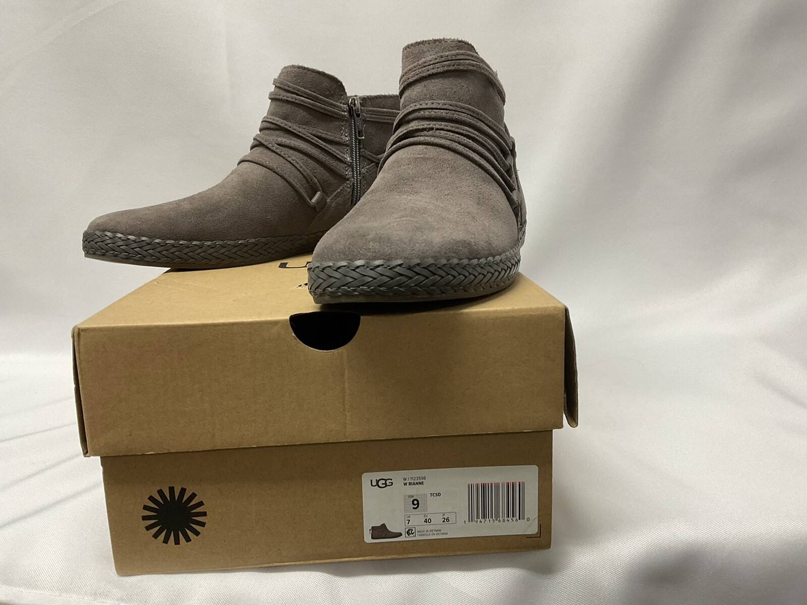 NWT UGG Plush Thunder Cloud Suede 