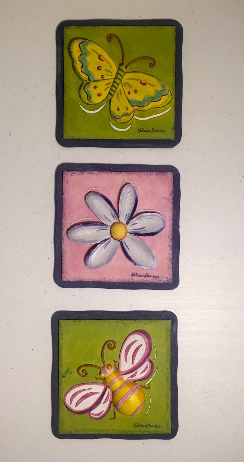 Charming 5.5x5.5 Inch Nursery Wall Art Tile by Kathleen Denise  -image