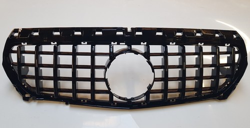 Glanz Schwarz Panamericana Kühlergrill Mercedes W117 2013-2016 CLA Klasse 180 200 220 - Bild 4 von 8