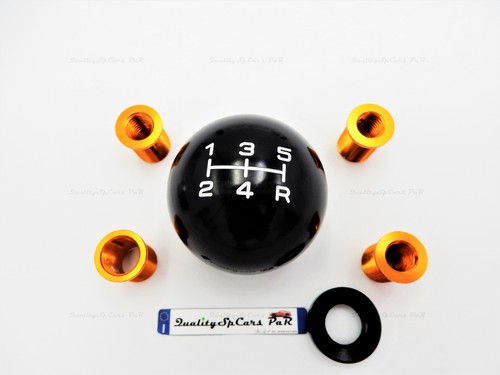 POMELLO Universale Leva Cambio NERO Auto Nuove e Epoca 5 MARCE in Acciaio INOX - Foto 13 di 13