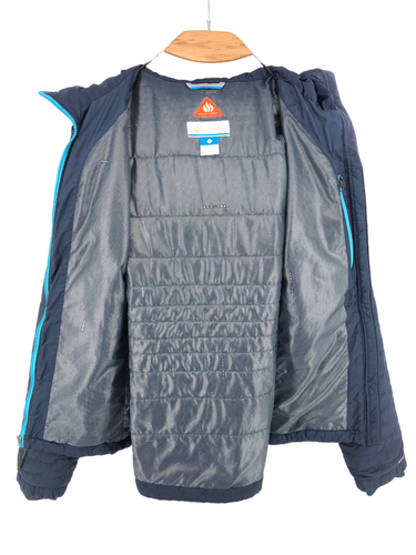 COLUMBIA Women OMNI-HEAT Hooded Puffer Jacket Coat Size M - Picture 3 of 10
