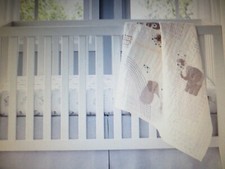 pottery barn ellis elephant TODDLER quilt nip baby quilt LINEN LUXURY too cute