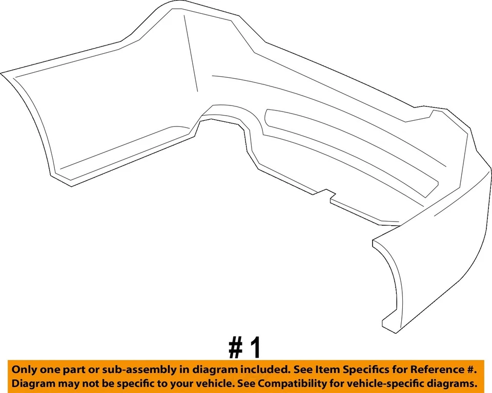 Used Rear Bumper Assembly Rear fits: 2010 Acura Rl w/o park assist Rear Grade C - Imagem 4 de 4