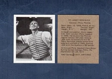 #51 ANDY SEMINICK, Phillies 1947 Bowman HRT/RES 1977 | pre-EPSCC promo card