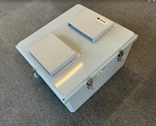 L-COM 18x16x10 Polycarb 181610-10F-1 Enclosure Weatherproof 3R Cooled Fan