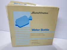Vintage SUNMARK Rubber Water Bottle 2 Quart McKesson With Stopper & Box