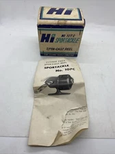 Vintage Fishing Reel Cardboard Box Only Spin Cast Reel No 107C