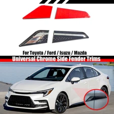 For Toyota Corolla Chrome Badge Fender Trunk Decal Vent Air Wing Covers Trims