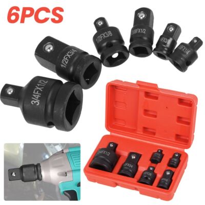 6-tlg Stecknuss Adapter Satz für Ratschen Knarren 1/4 3/8 1/2 3/4 Zoll Werkzeug