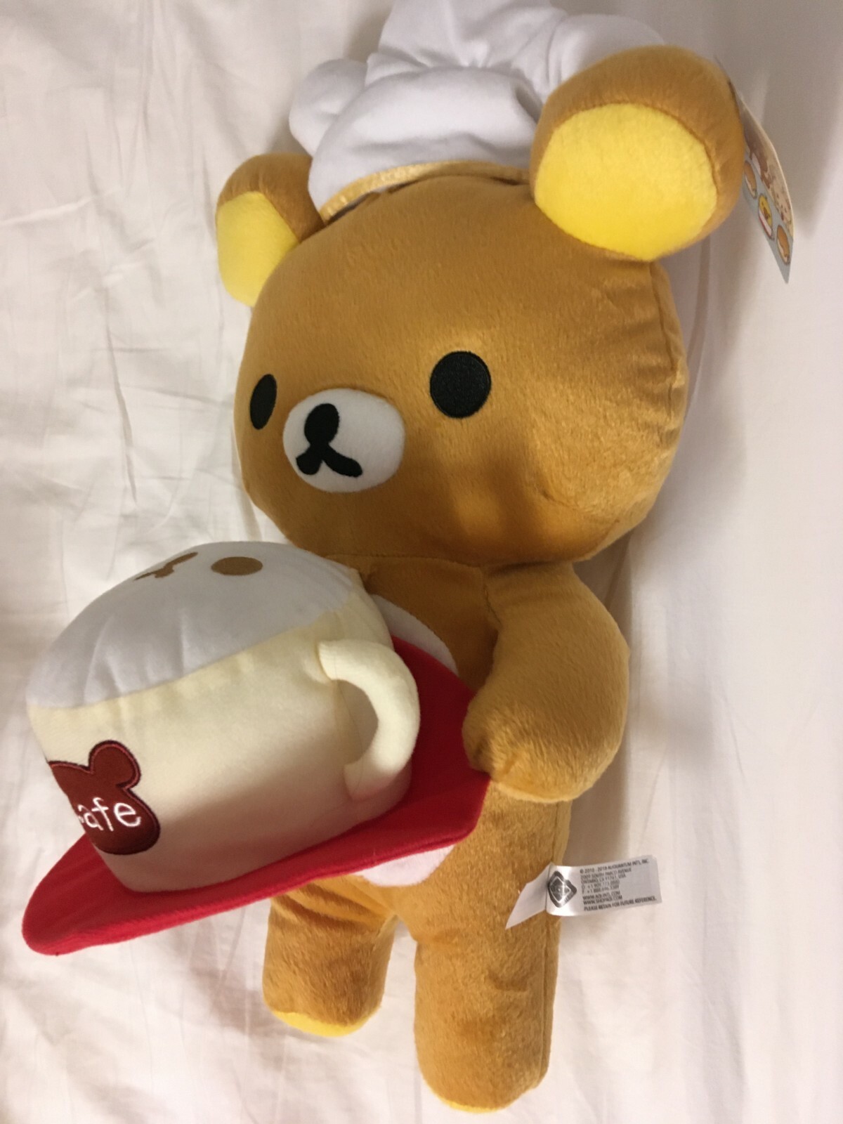 Rilakkuma Cafe Coffee Waiter Chef Brown Plush Plushy 50cm eBay