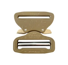 AustriAlpin 50mm 2" Coyote Brown Cobra Buckle - Male Adjust XL Clips FY50CVF-XL