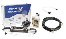 SeaStar HK6400A-3 14ft Hydraulic Outboard Steering Kit HO5114 Hoses Teleflex