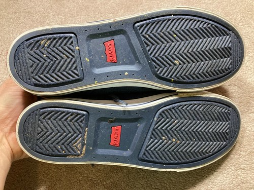 Levis Blue Canvas Denim Low Lace Up 