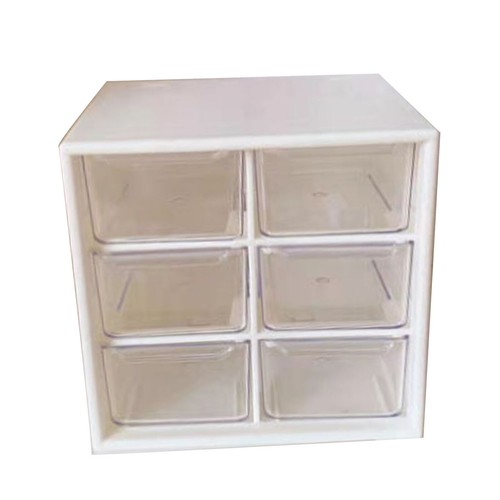 Desk Drawer Organizer Box 6 Drawer Multi Functional Cosmetic Storage Organizer - Picture 7 of 12