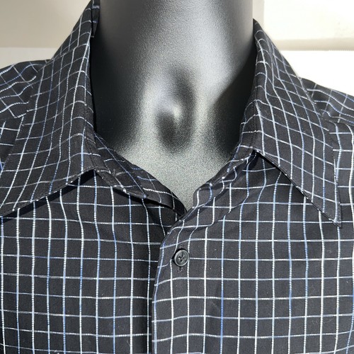 CONCEPTS by CLAIBORNE Men's Checkered Long Sleeve Button-up Shirt - Size L - Picture 2 of 6