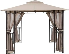 NEW MASTERCANOPY Patio Gazebo Mosquito Netting Screen Walls (10x10 Beige)