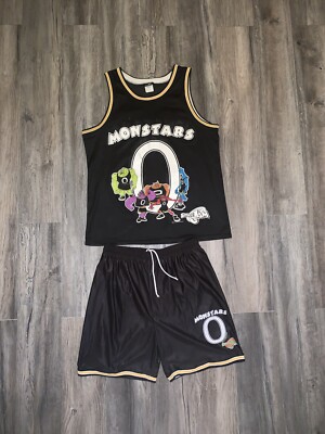 Nike Space Jam Monstars ユニフォーム セットアップ Vtg 90s All Over Print Space Jam Monstars Jersey Shorts Set 1996