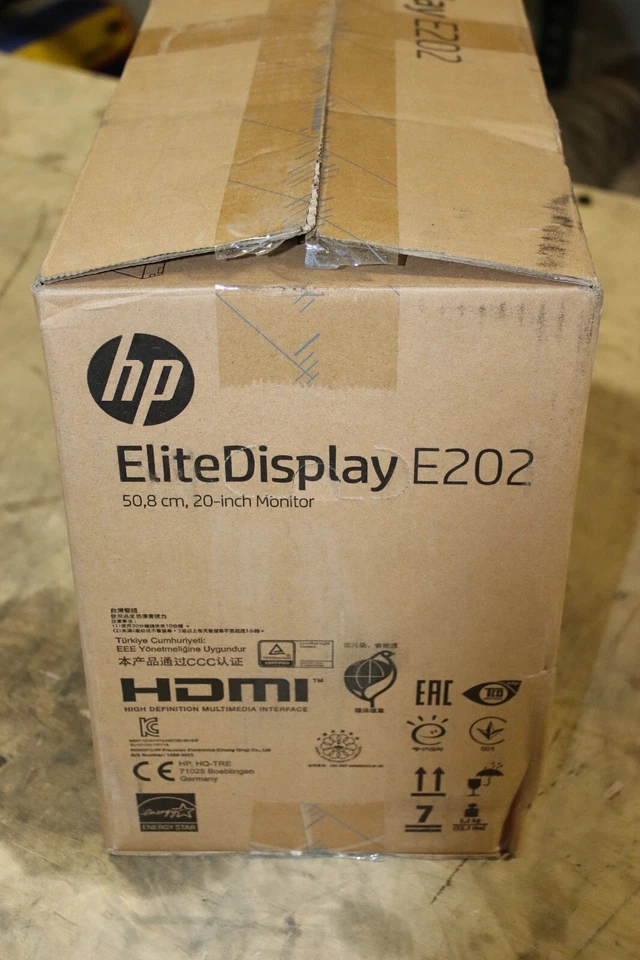 NEW SEALED HP EliteDisplay E202 50, 8cm 20 Inch Monitor - Image 3 of 3