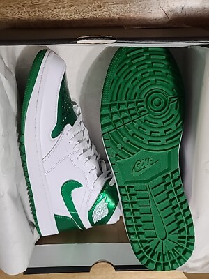 Nike Air Jordan 1 High Golf White Pine Green DQ0660 130 Men's Size