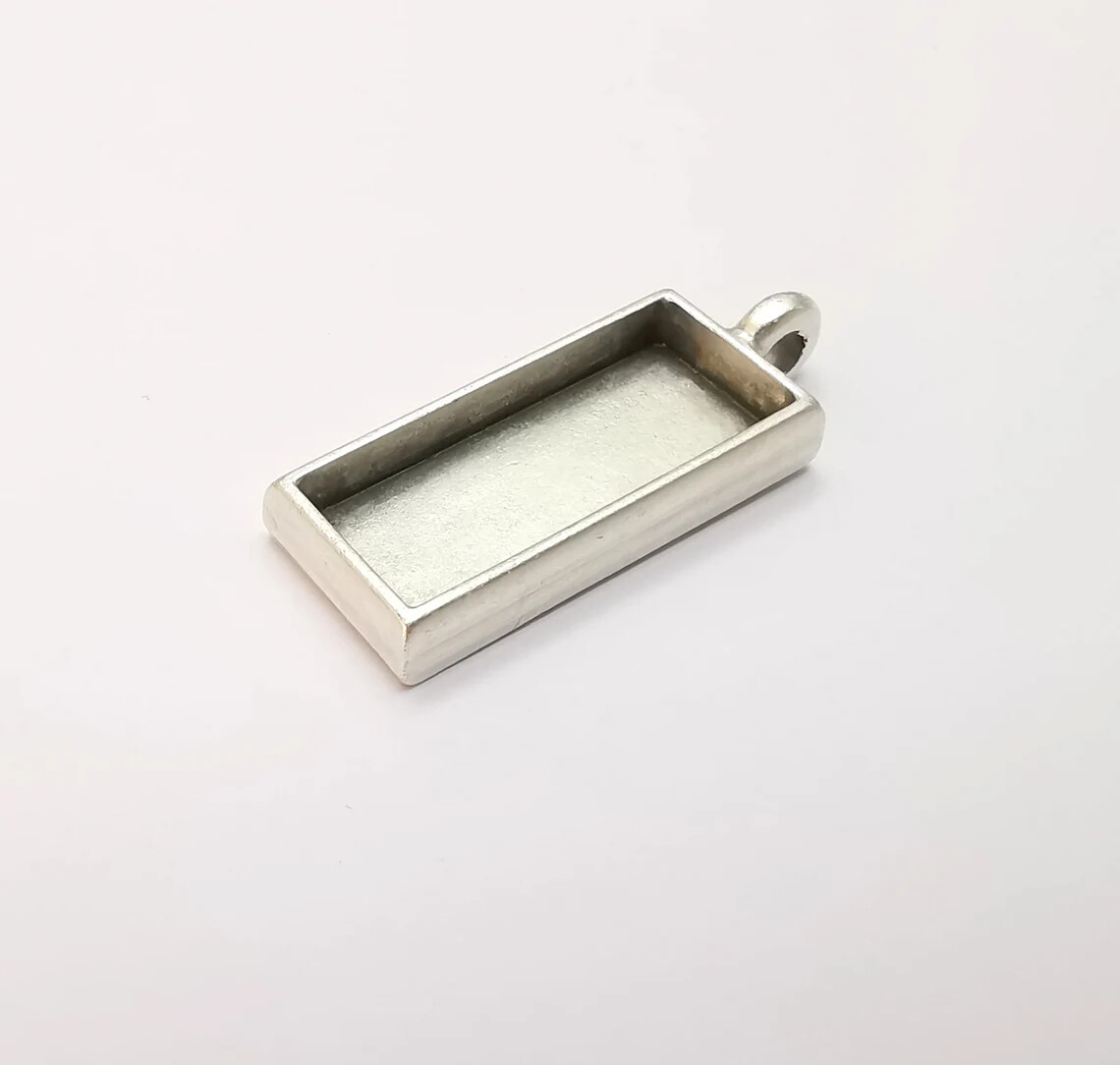 Rectangle Pendant Bezel Resin Blank inlay Mounting Mosaic Frame ...