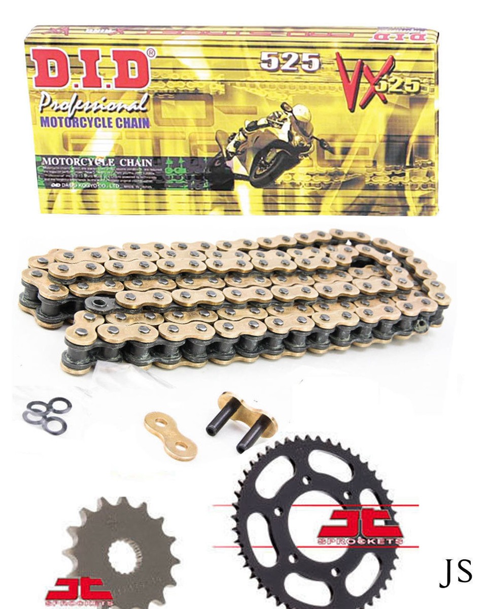 Kawasaki ZX-10R (ZX1000) Ninja 2006-2007 DID Gold X-Ring Chain