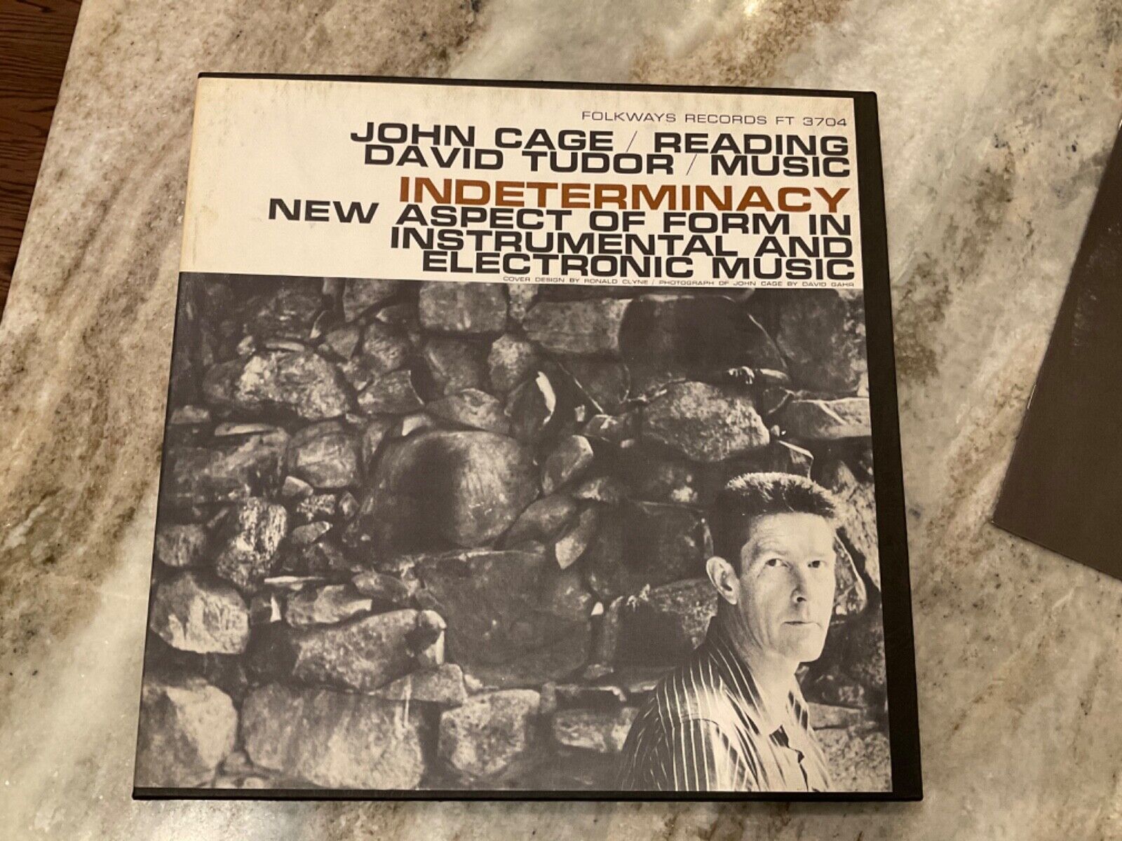 JOHN CAGE / DAVID TUDOR INDETERMINACY 2LP BOX   1959 FOLKWAYS FT 3704 EX/VG+