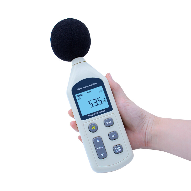 Digital Sound Level Meter 30-130dB LCD Noise Decibel Tester Handheld Voice Meter