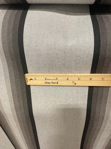 20 YDS SUNBRELLA SHADE OUTDOOR WATERPROOF FABRIC GREY BLACK WHITE 4799-0000 46" - Picture 4 of 6
