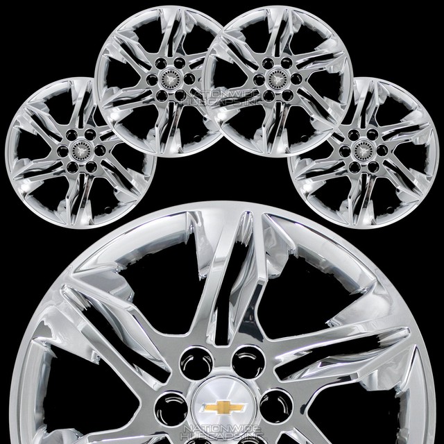 4 Chrome 2019 2020 Chevy Blazer L LT 18" Wheel Skins Hub Caps Full Rim