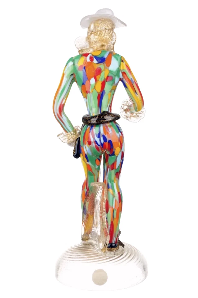 MURANO Art Glass Commedia Dell'Arte Gentleman Figurine Gianni Seguso Italy New - Image 4 of 4