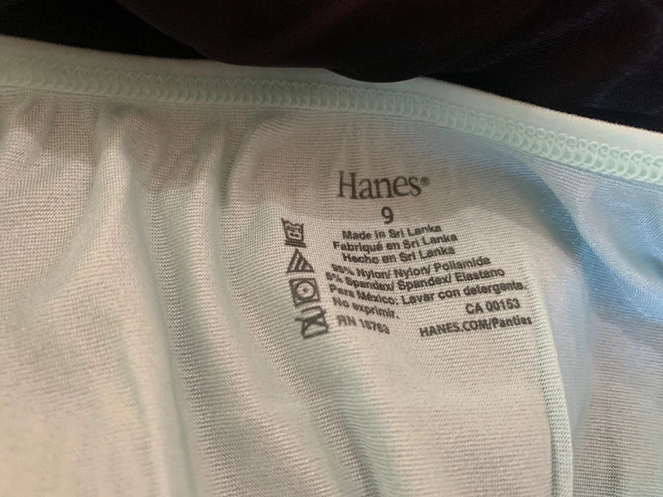 vtg nwot silky Liquid satin Blue Green Mint high gloss brief sissy panties sz 9 - Image 3 of 4