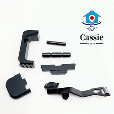 6 Pcs Extended Slide Stop Release and Control For Glock 43X 48 Combo Kits Black