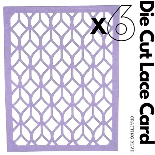 DIE CUT LACE CARD TOPPER 4 CARDMAKING CARDSTOCK SCRAPBOOK EMBELLISHMENTS - Picture 43 of 55