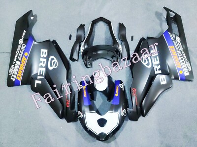 Fit for 2005 2006 Ducati 749 Matte Black White ABS Injection Fairing Kit