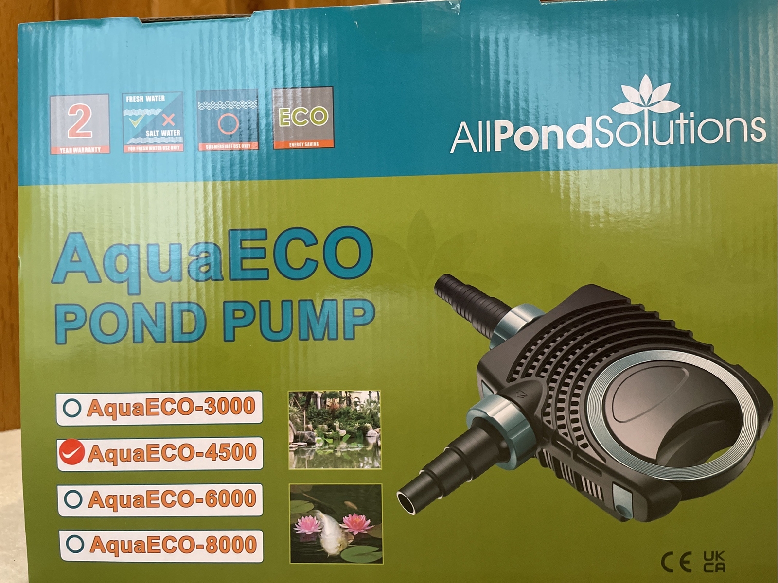 AllPondSolutions Aqua ECO Pond Pump Low Wattage Koi Fish Filter